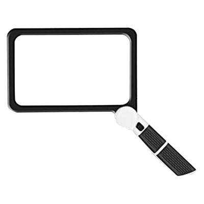 Full-Page 5X Magnifying Glass Folding Lighted Magnifier for Reading, with 48 LED Lights