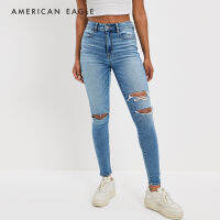 American Eagle Ne(x)t Level Ripped Super High V-Rise Jegging กางเกง ยีนส์ ผู้หญิง เจ็กกิ้ง เอววี (WJS 043-4318-992)