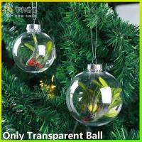 VHGG Kids Favors Wedding Supplies Candy Box Plastic Transparent Ball Christmas Hanging Decors Clear Ornament Acrylic Craft