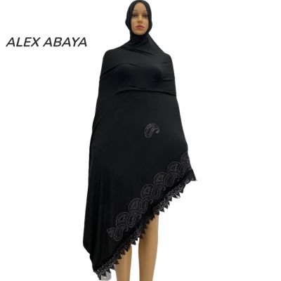 【YF】 2021New Soft Cotton Scarf KASHKHA Hijab for African Muslim Women Dubai Pray Big Shawls Wraps AL-001