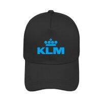 KLM Royal Dutch Airlines creative print black unisex baseball caps Outdoors Sports Caps Adjustable ZD-215