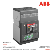 ABB เบรกเกอร์ MCCB Tmax XT4S 250 Ekip LS/I 250A 3p F F 50kA