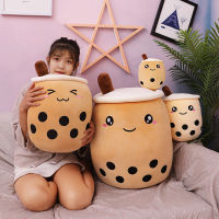 Cute Boba Milk Tea Plushie Toy Soft Stuffed Apple Taste Hug Pillow Balls Bubo Cup Cushion Gift Creative Toys