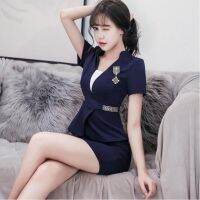 Foot massage shop technician overalls women show thin suit in the summer of 2023 the new salon hairdresser work clothes uniform