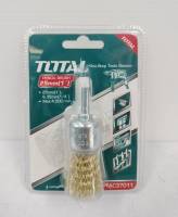 Total รุ่น TAC37011 แปรงลวดภู่กัน ทองเหลือง ขนาด 1 นิ้ว แกน 1/4 นิ้ว ( Pencil Brush ) แปรงลวดทองเหลือง แปรงลวดมีแกน