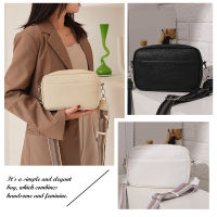 [Arrive 1-3 Days]Classic Women Pu Shoulder Bag Wide Strap Crossbody Handbags Solid Color Zipper Handbags Daily Travel Purse