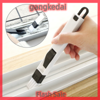 Gangke 【Jettingbuy】 2 In 1 Polished Window Track Cleaning Brush Keyboard Nook Cranny Dust Shovel