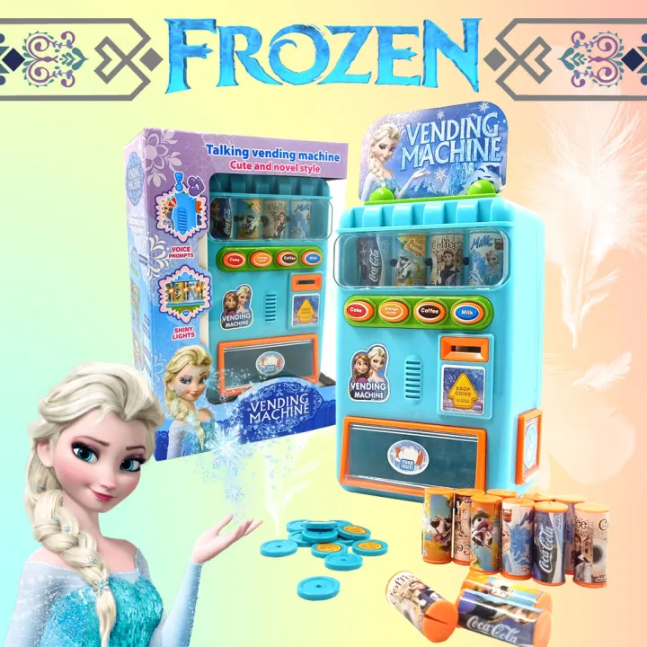Vending Machine Toy HelloKitty / Frozen Play Pretend Simulation with