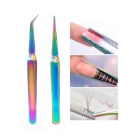 1pc Cross Action Tweezers Nail Extension Shaped Clip False Eyelashes Clamp UV Nail Gel Fixed Pincher Manicure Nail Tool NFFBY1 2