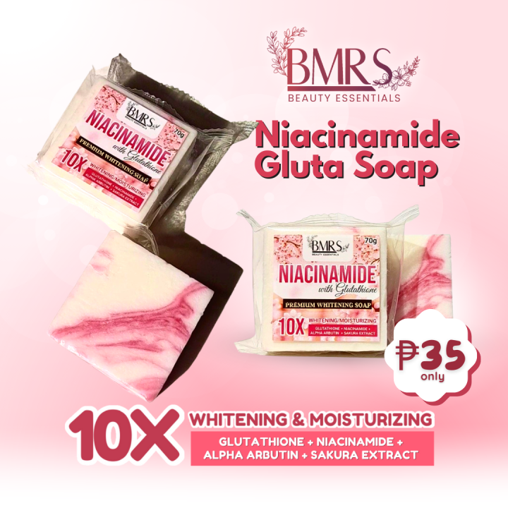 Bmrs Niacinamide Gluta Soap 10x Whitening And Moisturizing Lazada Ph 9265