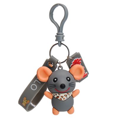 【YF】♞☌  cute cartoon Epoxy mouse keychain Korean version ins personality key chain bag pendant