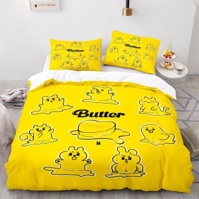 Bangtan Butter Bedding Set Single Twin Full Queen King Size Buttere Bed Set Aldult Kid Bedroom Duvetcover Sets 3D Print 017