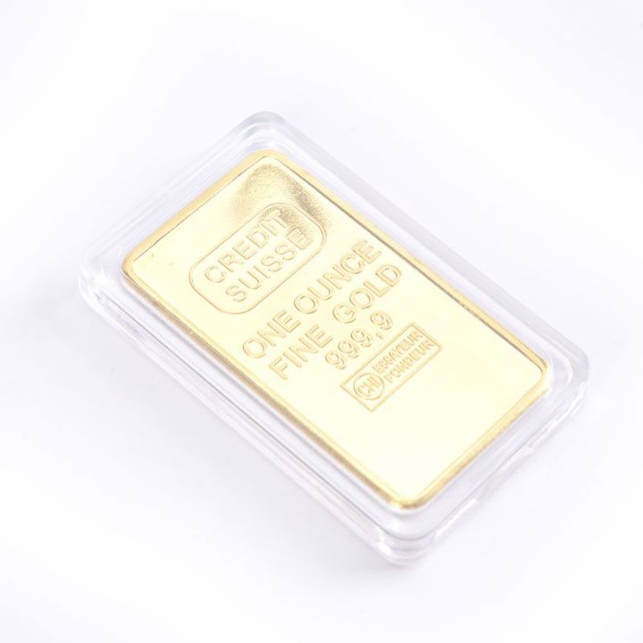 ck-1pcs-non-magnetic-gold-platedcredit-bullion-bar-1-oz-gold-plated-ingot-sussie-gold-plated-coin-different-serial-number-art-commemorative-coin-collect