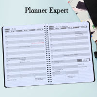 Weekly Planner Hourly Appointment Notebook Record 7am-10pm Schdules ,Daily Agenda Planner 8" x 10",Flexible PVC Cover