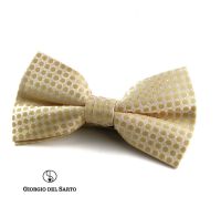 GIORGIO DEL SARTO One-Fold Silk Bow Tie โบว์ไทผ้าไหมหนึ่งจีบ