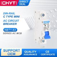 Nbt1-63 6a 6ka แบบใสสวิตช์แอร์20a เบรกเกอร์ Mcb,1P 25a 32a แอร์แบบโปร่งใสชนิด C