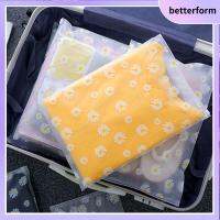 BETTERFORM 1/5pcs โปร่งใส ที่เก็บซิปล็อค สำหรับกระเป๋าผ้า กระเป๋าจัดระเบียบ กระเป๋ารองเท้ากันน้ำ กระเป๋าเดินทางแบบพกพา ที่เก็บเครื่องสำอาง