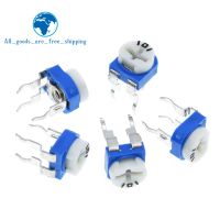 【CW】 10pcs Rm065 Rm-065 200 500 1k 2k 5k 10k 20k 50k 100k 200k 500k 1m Ohm Trimpot Trimmer Potentiometer Variable Resistor