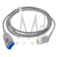 8P ถึง3สาย ECG EKG Trunk Cable, 77020A Ac 77020AR 77025(77030,77035,77040,78208,78210,78330,78331) จอภาพ