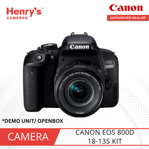 CANON EOS 800D 18-135 KIT DSLR CAMERA (DISPLAY DEMO UNIT OPEN BOX ...