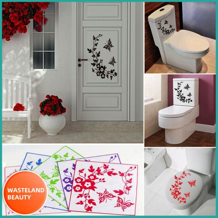 wasteland-beauty-9-colors-vine-bathroom-wall-kitchen-room-door-novelty-wallpaper-wall-decals-butterfly-flower-stickers-refrigerator-decor-toilet-decorative-sticker