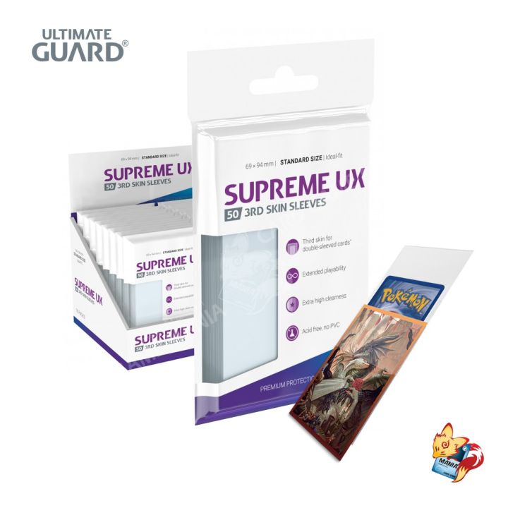 Ultimate Guard - 50 pochettes Supreme UX 3rd Skin Sleeves taille