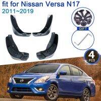 สำหรับ Nissan Versa Sedan Almera Sunny Latio N17 2011 ~ 2019รถ Mudflap 4x Mudguards Fender อุปกรณ์จัดแต่งทรงผม Splash Protection