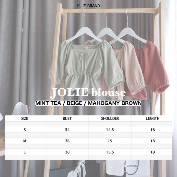 jolie-blouse-เสื้อครอปจั้มอก-แขนตุ๊กตา-mlitbrand