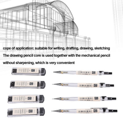 ดินสอตะกั่วดินสอกดน้ำหนักเบาทนทานมือจับสะดวกสบายสำหรับบ้านสำหรับเขียนสำหรับร่างภาพ