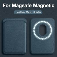 Luxury For Magsafe Magnetic Leather Wallet Case For iPhone 13 12 14 Pro Max Plus Mini Magnetic Card Bag Phone Cover Accessories