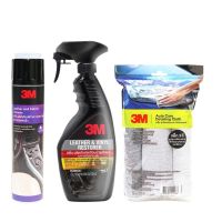 3M Leather and Fabric Cleaner Leather&amp;Vinyl Restore 400 Ml. Microfiber Detaling Cloth 3 pcs/pack