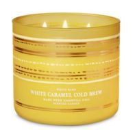 BBW Bath &amp; Body Works 3 Wick Candle 411g. White Caramel Cold Brew เทียนหอมใหญ่คุ้มค่า ช่วยลดกลิ่นอับในบ้าน สร้างบรรยากาศภายในบ้าน