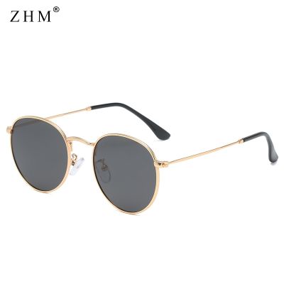 2021 Round Polarized Sunglasses Women Men Classic Small Metal Sun Glasses Male Vintage Anti-glare Driving Eyeglasses UV400