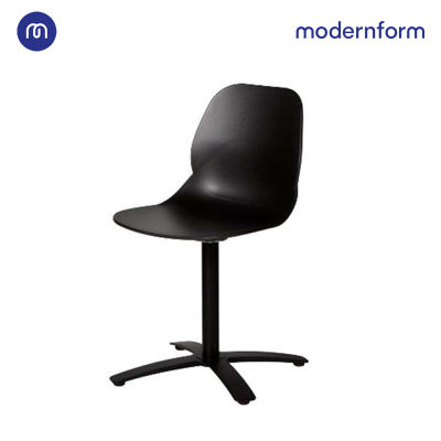 Modernform เก้าอี้เอนกประสงค์ เก้าอี้สัมมนา เก้าอี้ทำงาน เก้าอี้จัดประชุม  รุ่น CT618  สีดำ บอดี้พลาสติก น้ำหนักเบาทนทาน ขาเหล็ก
