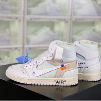 2023 Original Off-White x J 1 R OG “White The Ten” High Cut Basketball Shoes Casual Sneakers