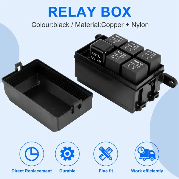 12v-relay-box-6-slots-relay-block-6-way-atc-ato-fuse-block-with-relay-universal-waterproof-fuse-and-relay-box-kit