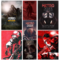 Metro 2033อะนิเมะวิดีโอเกมผ้าใบ Art โปสเตอร์และ Wall Art ภาพพิมพ์สำหรับตกแต่งห้องนอนครอบครัวสมัยใหม่