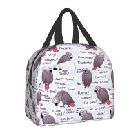 African Grey Parrot Portable Lunch Box For Kids Women Multifunction Psittacine Birds Thermal Cooler Food Insulated Lunch Bag