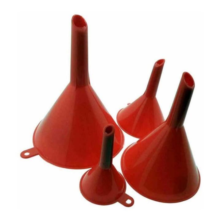 4pcs-set-multi-use-funnel-household-kitchen-garage-liquid-petrol-funnel-kits-red-filling-amp-oil-change-equipment-filling-funnel