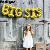 6pcs/lot 16 inch Big Sis Big Bro Mylar Letter Balloons Baby Announcement of Big Brother or Big Sister Background decorations Balloons