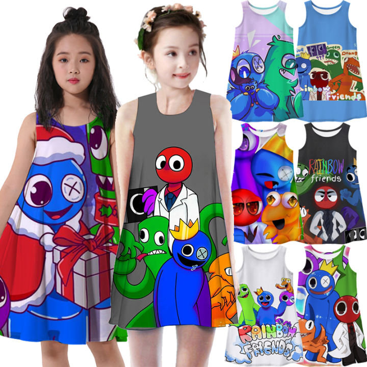 Girls Rainbow Friends Dress 