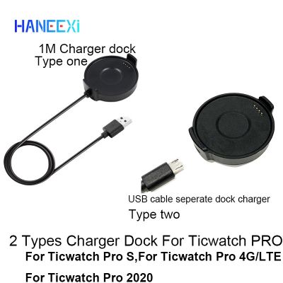 ┅ 100cm stacja do ładowania dla Ticwatch Pro 2020 S kabel USB do ładowania dla Ticwatch Pro 4G LTE silne magnetyczne przenośne ładowarki