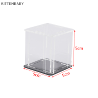 ชุดป้องกันตู้โชว์อะคริลิกของเล่นกันฝุ่น UV กล่องลูกบาศก์ใสแบบประกอบเอง