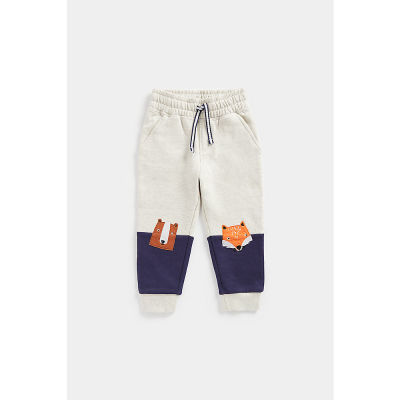 กางเกงจ็อกเกอร์เด็กผู้ชาย Mothercare Bear And Fox Joggers CC806