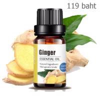 100% Ginger Essential oil 10 ml. น้ำมันหอมระเหยขิงแท้ - น้ำมันหอมธรรมสกัดจากธรรมชาติแท้ น้ำมันหอมอโรม่า อโรมาออย