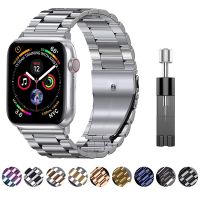 Watch Band for Apple Watch 7 6 SE 5 4 3 Band 44mm 40mm 41 45mm 42mm 38mm Stainless Steel Bracelet for iwatch Series Accessories Straps