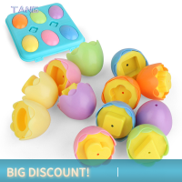 ?【Lowest price】TANG 6pcs รูปร่างจับคู่อีสเตอร์ eggstoy สำหรับเด็กทารกเรียนรู้ของขวัญเพื่อการศึกษา