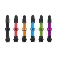 1PC 40/44MM Bicycle Tubeless Tire French Valve Color Aluminum Alloy Road Bike MTB Accessories