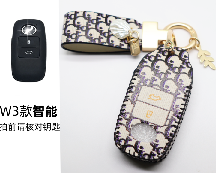 ฝาครอบเคสหนังกุญแจรถยนต์รีโมทแบบไม่มีกุญแจสำหรับ-toyota-camry-โตโยต้าแอลติส-fortuner