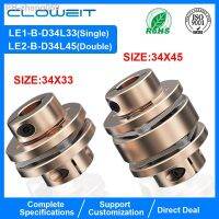 Flange Coupling LE D34L33/45 Flexible Motor Shaft Coupler Aluminium Diaphragms Universal Joint For 3D Printer Cardan CNC